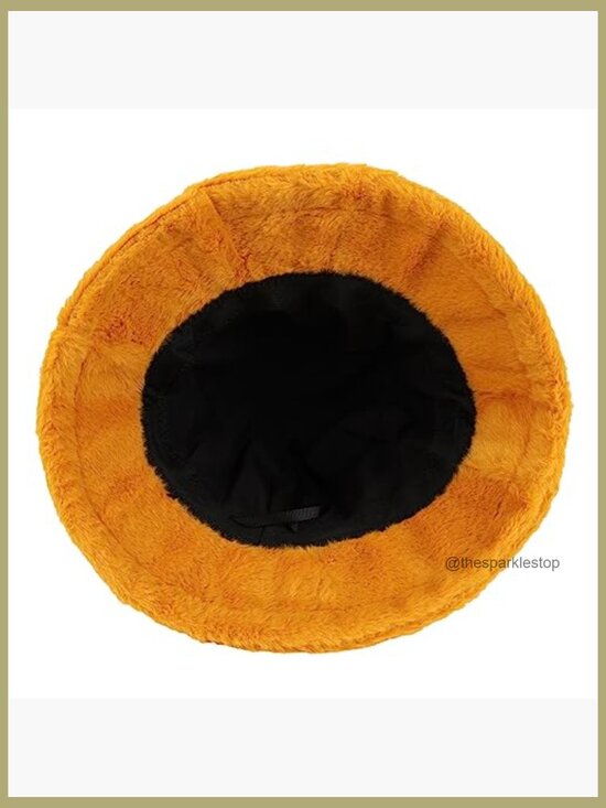 Faux Fur Bucket Hat, Winter Warm Fluffy Hat, One Size Fits Most main image 6